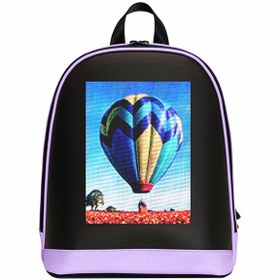 Resim Prime MİNİ SMART BAG Mor Led Ekranlı Sırt Çantası, Motorcu Çantası 