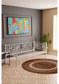 Resim Moblay Larissa Daybed Sedir Karyola Beyaz 