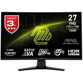 Resim MSI MAG 274CXF 27" 1920x1080 FHD Curve 1500R RAPID VA 280 HZ 0.5MS (GTG) ADAPTIVE-SYNC Gaming Monitör 