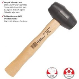 Resim Ağaç Saplı Lastik Tokmak No:60 
