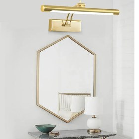 Resim Buiva Modern Duvar LED Aplik Banyo Tablo Aydınlatma Kuğu Pelikan Aplik Gold Sarı Gün Işığı Samsung Ledli 