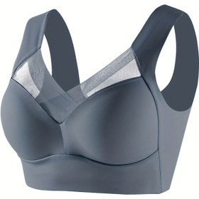 Resim 1 adet, Esselegance, Sütyen, Çelik Halka Yok, Spor Sütyeni, Yan Göğüs Kontrolü, İtme, Yüksek Esneklik 