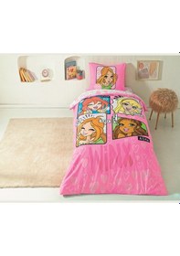 Resim Taç Lisanslı Nevresim Takımı Winx Girls Club Tek Kişilik 