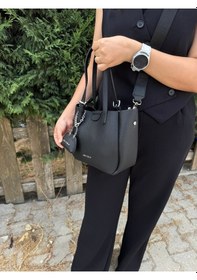 Resim Just Polo Günlük Kombinlere Uygun Kadın Orta Boy Ayarlanabilir Askılı Şık El & Omuz Çantası Shoulder Bag Siyah 