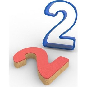 Resim 2 Rakamı Pc Şeker Hamuru ve Kurabiye Kalıbı 