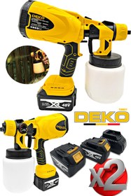 Resim DEKO TURKEY 48v 10ah Yüksek Basınçlı Boya Ilaç Dezenfektan Püskürtme Makinesi Şarjlı Akülü Sprey Boya Tabancası 