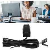 Resim Vkemall Masaüstü Bilgisayar Giriş Anahtarı, Mavi Mekanik Tuş, 7 Renkli Işıklı, 2m Uzun Kablolu, Abs Malzeme, Kolay Kurulum 