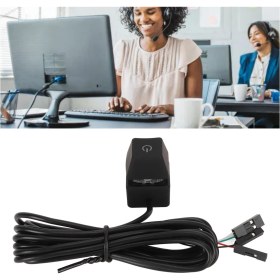 Resim Vkemall Masaüstü Bilgisayar Giriş Anahtarı, Mavi Mekanik Tuş, 7 Renkli Işıklı, 2m Uzun Kablolu, Abs Malzeme, Kolay Kurulum 