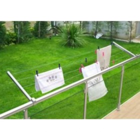 Resim Pratik Alüminyum Balkon Çamaşır Kurutmalığı, Dayanıklı ve Hafif Tasarım 