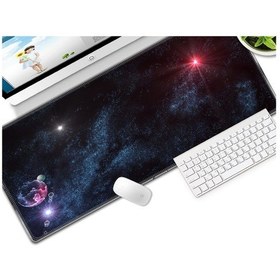 Resim Cbtx Yıldız Desenli Laptop Mouse Pad Gaming Play Mat 300 x 800 x 3 MM Style 12 