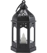 Resim Suntek Vintage Stil Elektronik Mum Fener Rüzgar Lambası Bahçe 