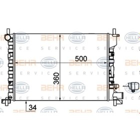 Resim KNECHT CR381000S Su Radyatörü (510×750) Ford Fiesta IV (Eno:8Mk376714244) 