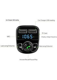 Resim Bluetooth Fm Transmitter Car X8 