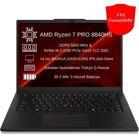 Resim Lenovo Thinkpad P14S Gen 5 21MFS2MQ00 W6 Ryzen 7 Pro 8840HS 32 GB 2 Tb SSD 14'' Wuxga Freedos Iş Istasyonu 