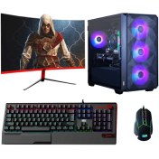 Resim Turbox TX4176 Intel Core I5 10400F 16GB Ram 512GB Nvme 8gb RX580 256BIT 23.6 Inç Curved 165Hz Freedos Oyun Bilgisayarı 