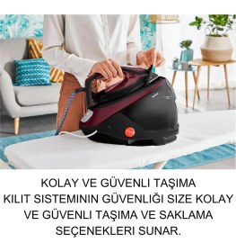 Resim Tefal Express Protect 2600 W Buhar Kazanlı Ütü Siyah/mor 
