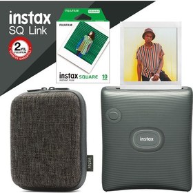 Resim Instax Sq Link Yeşil Ex D Akıllı Telefon Yazıcısı ve Hediye Seti 3 