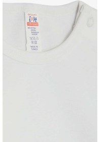 Resim Breeze Erkek Bebek Çıtçıtlı Body Araba Baskılı 9 Ay-3 Yaş, Beyaz Beyaz 