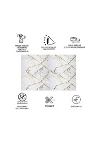Resim Tink Kendinden Yapışkanlı Sarı Çizgili Desenli Pvc Panel 41x62 Cm 