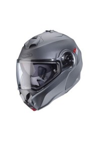 Resim Caberg Duke Evo Çene Açılır Motosiklet Kaskı Mat Metalik Gri 