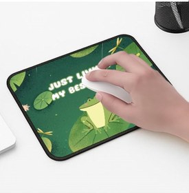 Resim Best Life Kurbağa Tasarımlı 33x28 Cm Mousepad Kaymaz Taban Rahat Konforlu Mouse Pad 