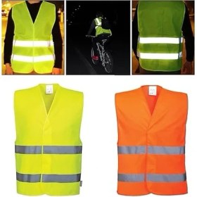 Resim Fosforlu Reflektörlü Ikaz Yeleği Sarı 5 cm Reflektörlü 