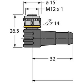 Resim Turck 6625343 Wkc12t-5-txl Aktüatör-sensör Kablosu, Pur 