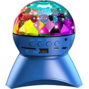 Resim Teknomila Hoparlör Dönen Işıklı Disco Sahne Ensiga Disko Topu Bluetooth USB LED Işıklı Mp3 