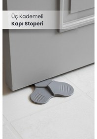 Resim Silikon Kapı Stoperi Üç Kademeli 
