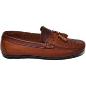 Resim Bestello Bağcıksız Püsküllü Poli Taban Loafer 028-2036 Erkek Ayakkabı Taba 