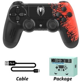 Resim Veri Kurbağa Kablosuz Oyun Konolörleri Bluetooth Uyumlu Örümcek Ps4 Black 