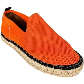 Resim Unisex El Yapımı Triko Espadril Oranj-oranj Turuncu 