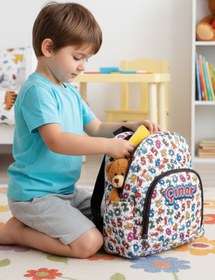 Resim Hevi Kids HeviKids Kişiye Özel İsimli Anaokulu Çantası - Sayılar | 3-15 Yaş Çocuk Sırt Çantası 