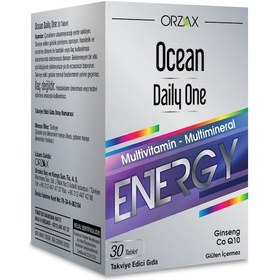 Resim Orzax Ocean Daily One Energy 30 Tablet 6'lı Paket 