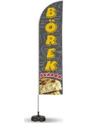 Resim Börek Temalı Yelken Bayrak V3 