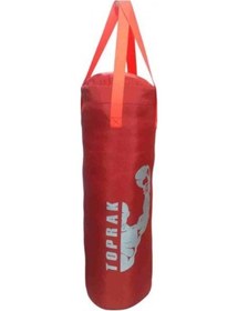 Resim Boks Torbası Eldiven Ve Karabina İçi Dolu 60x22cm Kırmızı Diğer 