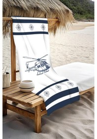 Resim Dijital Baskı Plaj Deniz Havlusu Helikopter Desenli Peştamal Hvl0227 Renkli 