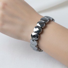 Resim Trehartz Doğal Taş Geniş Kesim Bileklik - 19 cm 