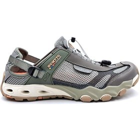 Resim Humtto Erkek Trekking Outdoor Aqua Vizon Haki Spor Sandalet Ayakkabı Bordo 