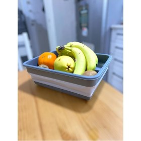 Resim Magic Katlanır Badya Manikür Leğen Kova Akordiyon Katlanabilir 4 L Antrasit/gri 