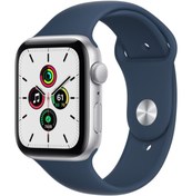 Resim Watch SE 44mm GPS Gümüş Alüminyum Kasa ve Mavi Spor Kordon-Regular (Apple Türkiye Garantili) 