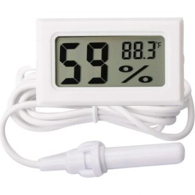 Resim Zauss Nem Sıcaklık Isı Ölçer Problu Dijital Termometre Higrometre Kuluçka 