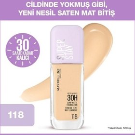 Resim Maybelline New York Super Stay Lumi Matte Fondöten - 118 