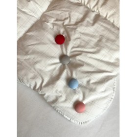 Resim Mantar Şekilli Yorgan, Nevresim Sabitleme Klipsi Pembe Renk 