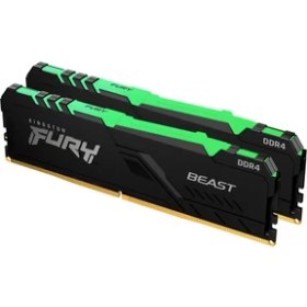 Resim Kingston 16GB 3600MHZ Ddr4 CL17 Dımm (Kit Of 2) Fury Beast Rgb 