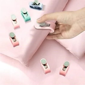 Resim Angel Of Life 4 Adet Iğnesiz Yorgan Çarşaf ve Perde Tutucu Sabitleyici Kaydırmaz Örtü Düzenleyici Klips 