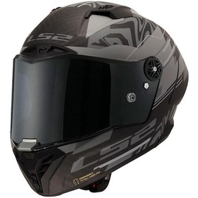 Resim Ls2 Thunder Karbon Gp Aero Polar Kapalı Kask Siyah 