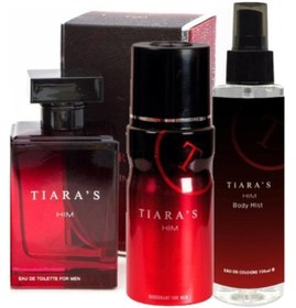 Resim Tiaras Erkek Parfüm Seti 100ml.Parfüm+2 adet deodorant 