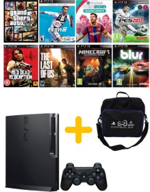 Resim Sony Playstation 3 Slim 500 GB İkinci El + 1 Joistick + Çanta + Oyun 