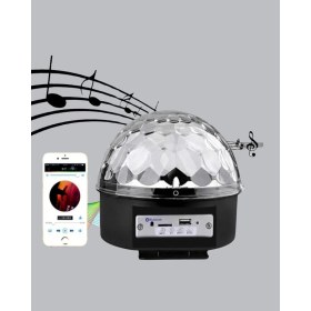 Resim Shopwave Bluetooth Hoparlörlü LED Disko Işığı Müzik Ritim Duyarlı ve Taşınabilir 